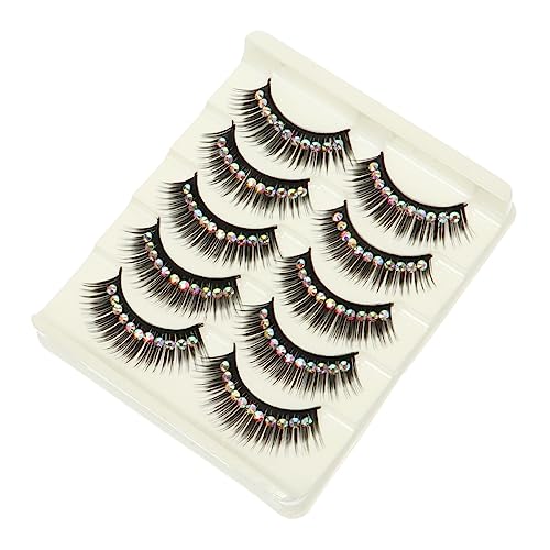HONMEET 10paare Falsche Wimpern Glitzernde Wimpern Lange Künstliche Für Frauen Und Mädchen Für Kostümpartys Halloween Bühnenauftritte von HONMEET