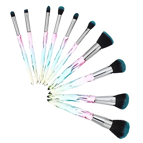 HONMEET 10stücke Teiliges Make-up Pinselset Mit Kristallgriffen Für Foundation Puder Blush Lidschatten Für Tägliche Und Professionelle Anwendungen von HONMEET
