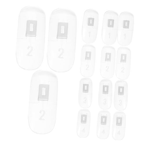 HONMEET 100 Stück Transparente Nagelspitzen Nail Stick Nagelkunst Übung und Farbdisplay Flexibel für Nageldesign Salon DIY Acrylic Gel Polish Anwendung von HONMEET