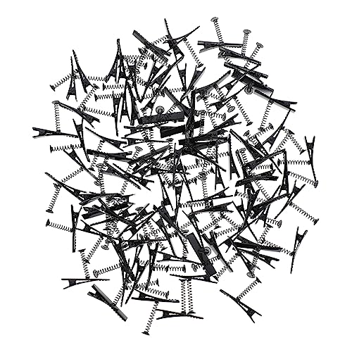 HONMEET 100stücke Feder-entenschnabel-clip Eisen-haarnadel Haarspange Zubehör Diy Kopfschmuck Zubehör Für Handarbeiten Und Bastelbedarf von HONMEET