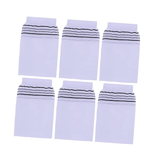 HONMEET 10St Badehandschuhe kleiner Korb Duschbad-Handschuhe Duschhandschuh Körperwaschhandschuhe Badetuch exfoliating glove exfoliate gloves badehandtuch Handtuch waschen Duschtuch Weiß von HONMEET