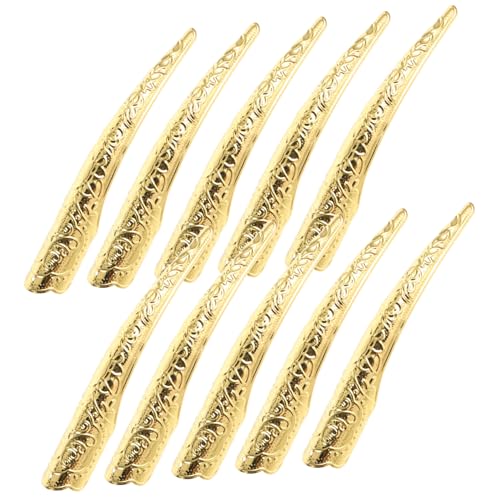 HONMEET 10stücke Fingernagel Antiker Fingerkuppen Schmuck Für Halloween Cosplay Wiederverwendbare Dekorative Fingernägel Mit Einzigartigem Design von HONMEET