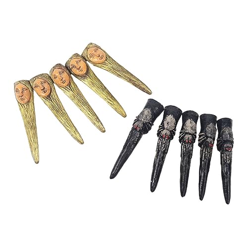 HONMEET 10stücke Teiliges Halloween Fake Nails Für Masquerade Gruselige Zombie Finger Cover Wiederverwendbare Fingernägel Für Party Dekoration Und Cosplay HONMEET 10stücke Teiliges Halloween Fake Nails Für Masquerade Gruselige Zombie Finger Cover Wiederverwendbare Fingernägel Für Party Dekoration Und Cosplay von HONMEET