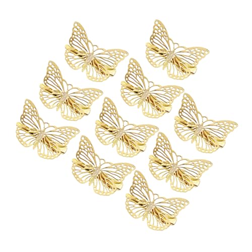 HONMEET 10stücke Goldfarbene Haarspangen Mit Ausgehöhltem Stereoskopische Haarnadeln Für Mädchen Kopfschmuck von HONMEET