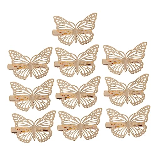 HONMEET 10stücke Schmetterling Haarspangen Mit Filigranem Design Goldene Haarclips Für Hochzeiten Partys Und Festivals Haarschmuck Für Mädchen Und von HONMEET