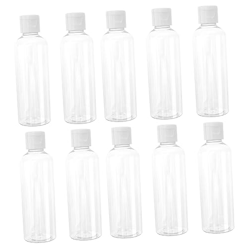 HONMEET 10stücke Refillable Travel Cosmetic Bottles Transparente Kunststoffflaschen Für Lotion Shampoo Make-up Entferner Leicht Und Auslaufsicher Für Reisen Und Alltag von HONMEET