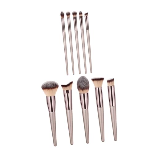 HONMEET 10stücke Teiliges Makeup Pinselset Für Professionelle Kosmetik Foundation Blush Concealer Lidschatten Und Augenbrauen Hochwertige Synthetische Bürsten Für Makelloses Finish von HONMEET