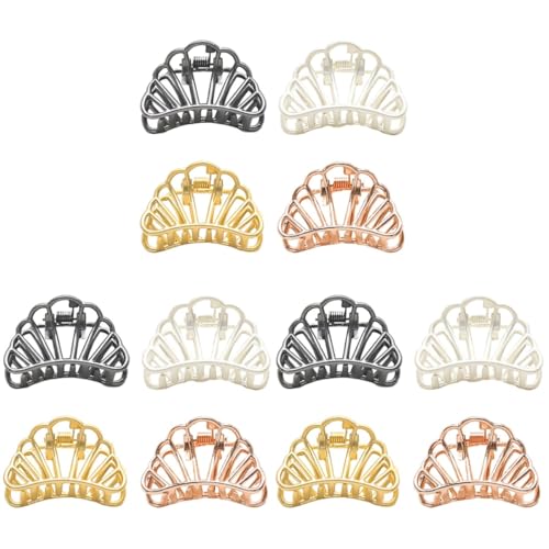 HONMEET 12stücke Einfaches Ponytail Clips Haarspangen Aus Plattierungslegierung Goldene Haarklammern Für Frauen Und Mädchen Für Zuhause Und Outdoor-aktivitäten von HONMEET
