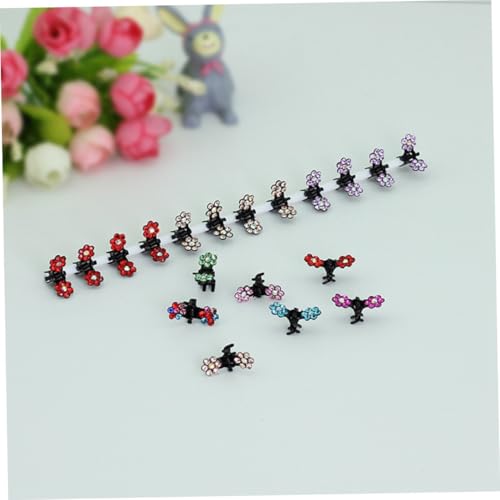 HONMEET 120 Stück Teiliges Mini Haarklammer Bunte Kleine Blüten Haarkralle Robuste Haarspange für Mädchen Farbenfrohe Haaraccessoires Geeignet für Alltag und Besondere Anlässe von HONMEET