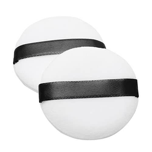 HONMEET 15stücke Puderquaste Aus Reiner Baumwolle Beflockt Für Make-up Lose Puderquaste Tragbar Für Lidschatten von HONMEET