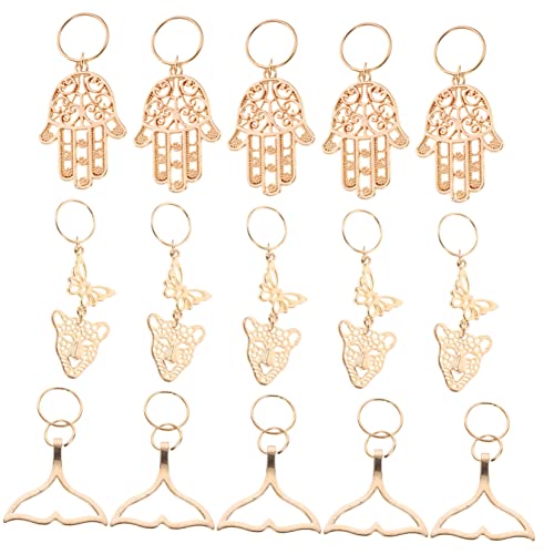 HONMEET 15stücke Dreadlock Haarschmuck Ringe Charms Für Zöpfe Dekorative Haarringe Für Frauen Und Besondere Anlässe von HONMEET