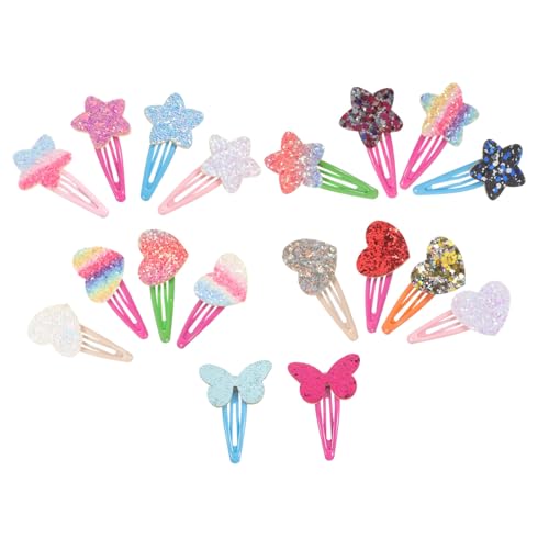 HONMEET 18 Stück Haarspangen Für Mädchen Mit Pailletten Und Sternen Stern-haarnadeln Für Kleinkinder Zum Geburtstag Und Zu Weihnachten von HONMEET