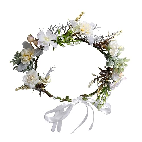 HONMEET Blumenstirnband Aus Kunstblumen Modisches Haaraccessoire Für Fotos Haarschmuck Für Mädchen Und Bräute von HONMEET