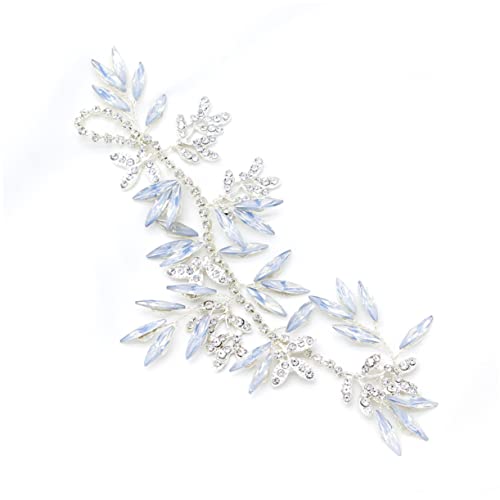 HONMEET 1stück Braut Haarschmuck Mit Wasserstein Design Silberne Haarspange Für Hochzeiten Und Partys Elegantes Haaraccessoire Für Frauen von HONMEET