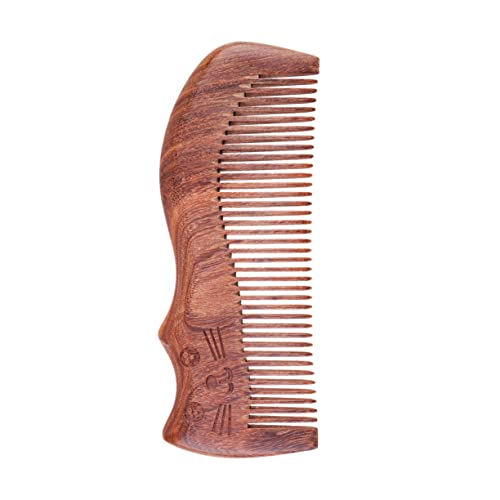 HONMEET 1stück Katzenmuster Holz-sandelholz-haarbürste Für Frauen Massagestruktur Zur Verbesserung Der Durchblutung Sanft Zu Haaren Für Tägliche Anwendung von HONMEET