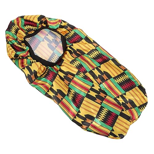 HONMEET 1Stk Nachtmütze haarhaube haarkappe Kopfbedeckung Haar Styling Badehaube Schlafmütze aus Satin Schönheitskappe Nachtschlafhaube bequeme Schlafmütze Mütze für Frauen Yellow von HONMEET