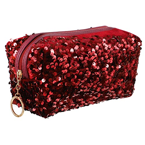 HONMEET Pailletten-Aufbewahrungstasche Für Damen Tragbare Kosmetiktasche Reisekulturbeutel Make-up-Organizer-Tasche Quadratisch Leicht Und Spacious HONMEET Pailletten-Aufbewahrungstasche Für Damen Tragbare Kosmetiktasche Reisekulturbeutel Make-up-Organizer-Tasche Quadratisch Leicht Und Spacious von HONMEET