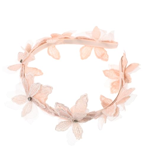 HONMEET Spitzenblumen Haarreif Junge Mädchen Haarband Dekoratives Stirnband Süße Mädchen Kopfbedeckung Entzückende Haardekoration von HONMEET