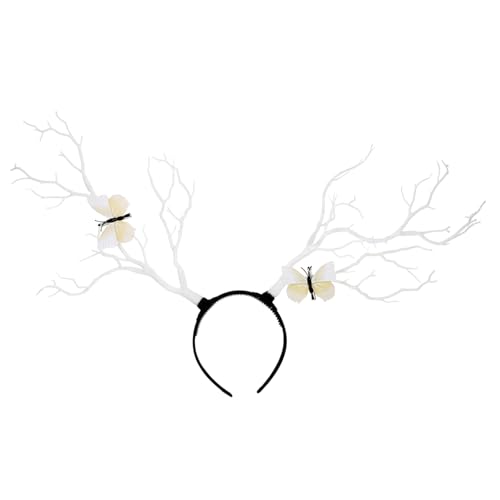 HONMEET 1 X Geweih-stirnband Weihnachts-haargummis Hirschgeweih-haarband Kreative Haarspange Geweihförmige Kopfbedeckung Für Jungen- Und Mädchenpartys von HONMEET