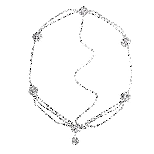 HONMEET Brautkette Dekorativer Schmuck Modisches Stirnband Für Hochzeit Haarkamm von HONMEET