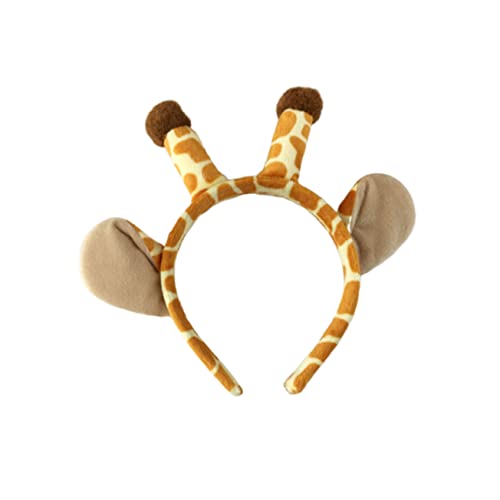 HONMEET Giraffen Haarband in Giraffenform Stirnband Für Party Performance-kopfbedeckung Haar Zubehör Für Frauen Und Mädchen Bequemes Haarband von HONMEET