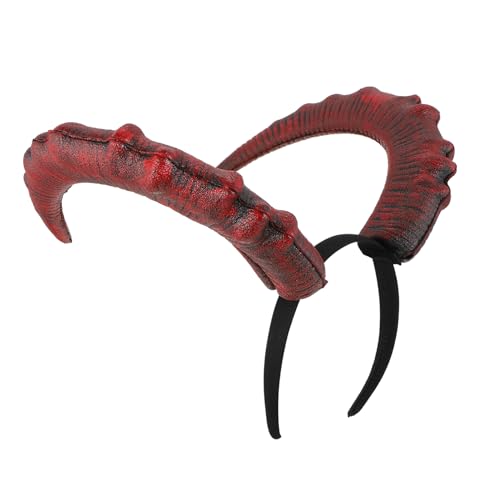 HONMEET 1stk Stirnband Aus Teufelshorn Dämonenhörner Stirnband Ochsenhorn Haarband Stierhörner Kostüm Gothic-simulations-horn-stirnband Stirnband Mit Widderhörnern Cosplay-kopfbedeckung Pu von HONMEET