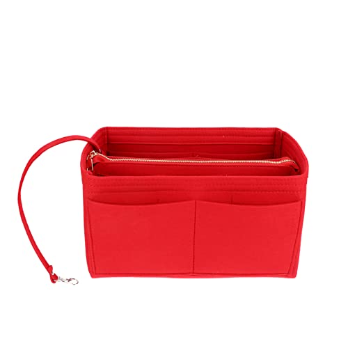 HONMEET 1stück Tragbare Kosmetiktasche Fleece Faltbar Organizer Für Reise Und Toilettenartikel Große Kapazität Für Damen Und Rote Farbe HONMEET 1stück Tragbare Kosmetiktasche Fleece Faltbar Organizer Für Reise Und Toilettenartikel Große Kapazität Für Damen Und Rote Farbe von HONMEET