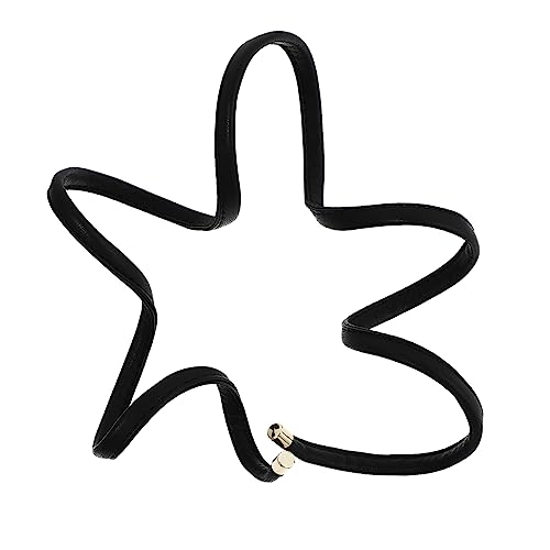 HONMEET 2stücke Kreatives Pu-leder Haargummi Für Damen Verstellbare Haarbänder Mit Aluminiumdraht Ponytail-haargummis Weich Und Langlebig Für Frisuren Und Haarschmuck von HONMEET