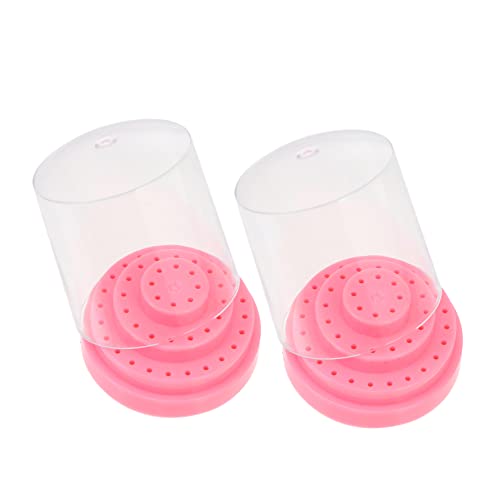 HONMEET 2 Stück 48-loch Nagelbohrerhalter Organizer Display Stand Für Maniküre Zubehör Transparent von HONMEET