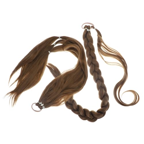 HONMEET 2 Stück Geflochtene geflochtene Perücken aus Hitzebeständigem Material Langlebige Stabile Damen Haarverlängerung Einfach Anzubringen Natürlicher Look Ponytail Extensions in von HONMEET