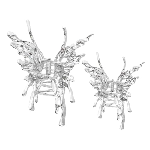 HONMEET 2stücke Schmetterlings Haarclips Für Damen Kleine Haarspangen Schmetterling Haarklammern Damen Haarschmuck Langlebiges Material Einzigartiges Design von HONMEET