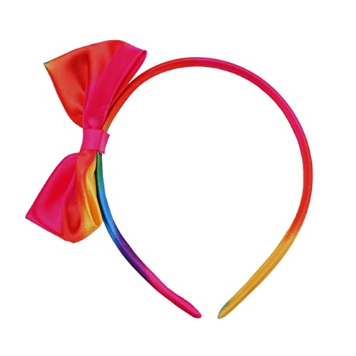 HONMEET 2stücke Regenbogen Haarband Mit Satinschleife Stirnband Für Mädchen Haarschmuck Mit Schleife Zweifarbiges Stirnband Süße Haaraccessoires von HONMEET