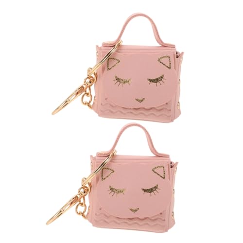 HONMEET 2stücke Mini Schlüsselanhänger Geldbörse Mit Niedlichem Katzen Design Tragbarer Schlüsselring Für Münzen Für Einkaufen Und Täglichen Gebrauch von HONMEET