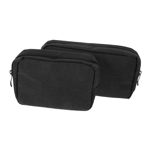 HONMEET 2 Stück Teiliges Elektronik Zubehör Organizer aus Oxford Leichte Kabeltaschen für Reise und Alltag Kompakte Aufbewahrungstasche für Ladekabel Powerbank und Digitale Geräte von HONMEET