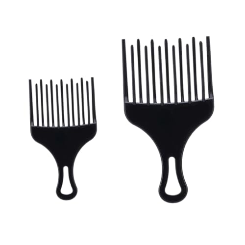 HONMEET 2 Stück Teiliges Haarkamm Kunststoff Breit Gezahnt Langlebig Glatte Zähne Sanft zur Kopfhaut für Männer Friseure Styling Langes Dickes Haar von HONMEET