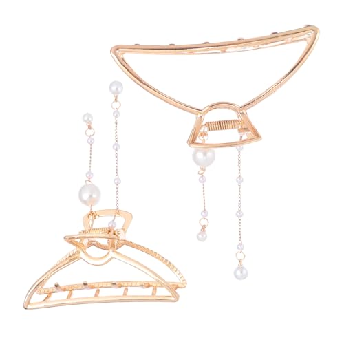 HONMEET 2 Stück Teiliges Perlen Haarklammern aus Metall Elegante Leichte Haarspangen für Damen Vielseitige Haarstyling clips für Party Hochzeit und Alltag HONMEET 2 Stück Teiliges Perlen Haarklammern aus Metall Elegante Leichte Haarspangen für Damen Vielseitige Haarstyling clips für Party Hochzeit und Alltag von HONMEET