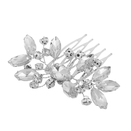 HONMEET 2 Stücke Braut Strass Haar Kamm Hochzeit Glänzende Kopfschmuck Braut Haar Schmuck Seite Haar Zubehör Für Bräute Hochzeit Parteien Favor von HONMEET