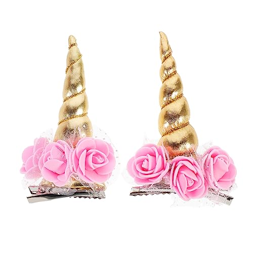 HONMEET 2stücke Halloween Haarspangen Einhorn-haarclips Für Festliche Anlässe Bezaubernde Haardekoration Für Mädchen Für Partys Feiern Und Cosplay von HONMEET