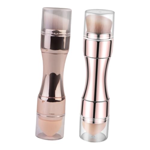 HONMEET 2stücke Kosmetikpinsel Lidschatten Concealer Foundation Pinsel Tragbar Für Frauen Mit Weichen Fasern Für Perfektes Finish von HONMEET