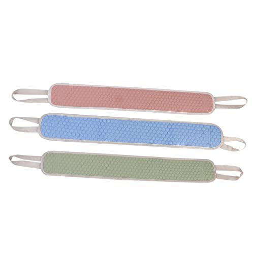 HONMEET 3stücke Rückenschrubber Peeling-rückenschrubber Badeschrubber Aus Männer Und Frauen Mit Ringzügen Zur Einfachen Anwendung von HONMEET