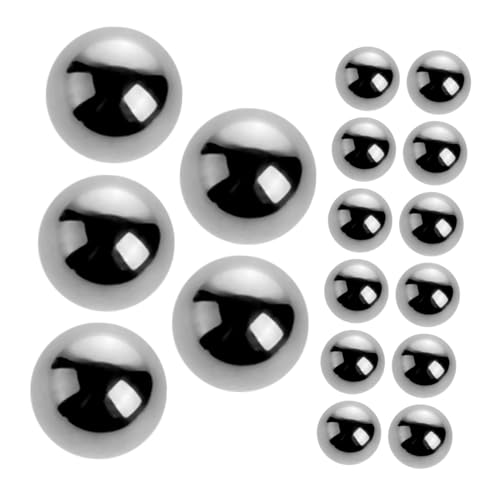HONMEET 20 Stück Teiliges Edelstahl mischkugeln für Nagellack und Farbmischung Langlebige Stahlrührkugeln für Pigmente Ölfarben Airbrush und Bastelbedarf von HONMEET