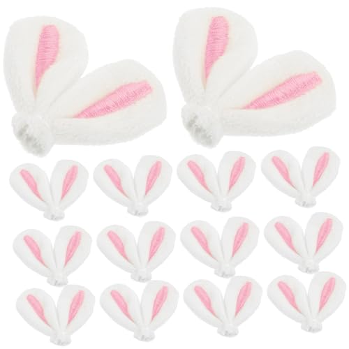 HONMEET 20 Stück Teiliges Hasenohren Haarspangen aus Hochwertigem Niedliche DIY Haarclips Zubehör für Farbenfrohe Bastelverzierung für Ostern Langlebig und Einfach zu Befestigen von HONMEET