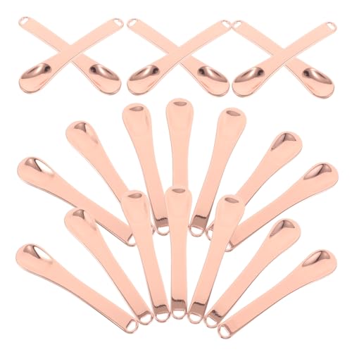 HONMEET 20 Stück Teiliges Metall Makeup Spatel Kosmetikspachtel aus Langlebiger Zinklegierung Gesichtsmasken Creme löffel Wiederverwendbarer Applikator für Präzise Hautpflegeportionierung von HONMEET