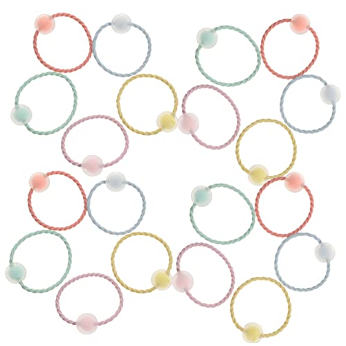 HONMEET 20stücke Elastische Haargummis Für Mädchen Pferdeschwanzhalter Haarband Haarseil Haar Zubehör Für Babymädchen Kleinkindermädchen Geburtstage Party Alltag von HONMEET