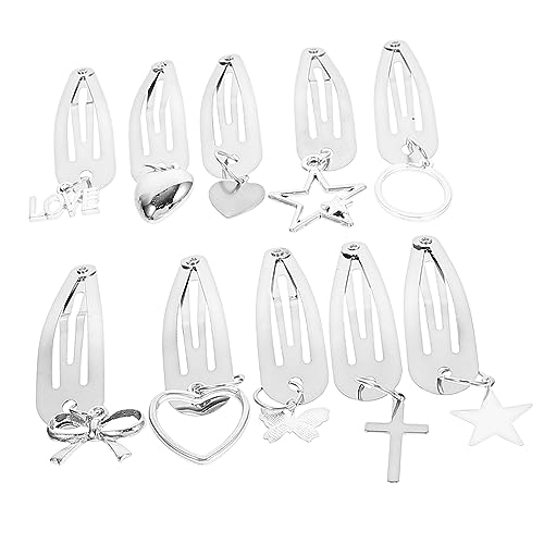 HONMEET 20stücke Metall-haarnadeln Snap-haarspangen Winzige Haar-accessoires Anhänger Für Frauen Haarschmuck Für Kurzes Haar Dekorative Haarspangen von HONMEET