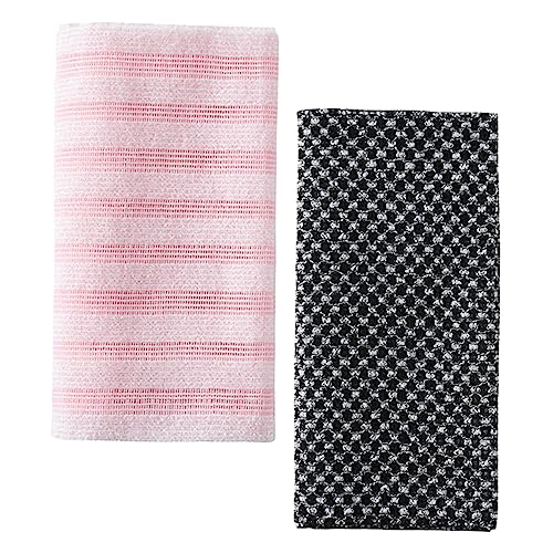 HONMEET 2stücke Bad Körper Wäscher Handtücher Heimgebrauch Bade Peeling Wäscher Duschhaut-schrubber Komfortable Material von HONMEET