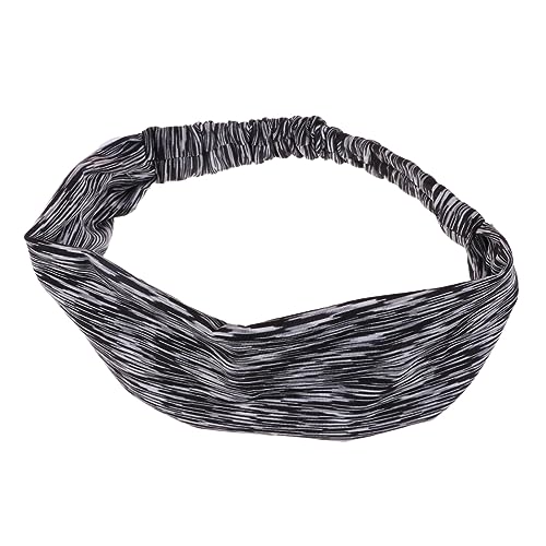 HONMEET 2stücke Elastisches Stirnband Mit Knöpfen Atmungsaktives Kopfband Für Fitness Und Yoga Haarband Zum Ohrenschutz Und Maskenknopf-haarband Schwarz von HONMEET