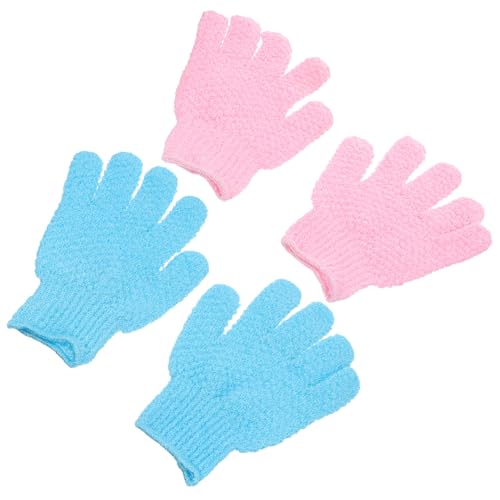 HONMEET 2paare Peeling-handschuhe Für Körperreinigung Exfolierende Duschhandschuhe Zur Entfernung Abgestorbener Haut Für Männer Und Frauen Langlebig Und Bequem von HONMEET