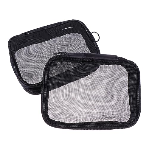 HONMEET 2stücke Kosmetiktasche Aus Mesh Schminktasche Mit Organizer Für Reisen Und Zuhause Kulturtasche Für Make-up Und Waschutensilien von HONMEET