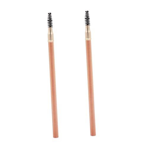 HONMEET 2er Augenbrauenstift Mit Pinsel Wasserfeste Augenbrauenstifte Make-up Werkzeug Kein Verklumpen Leicht Aufzutragen von HONMEET